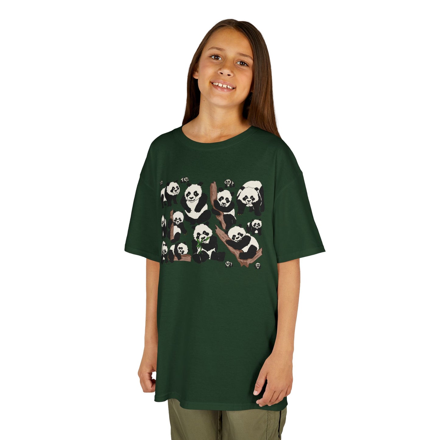 Panda Paradise Kids Tee, Cute Animal T-Shirt, Children's Gift, Birthday Present, Summer Wear, Eco-Friendly Fashion