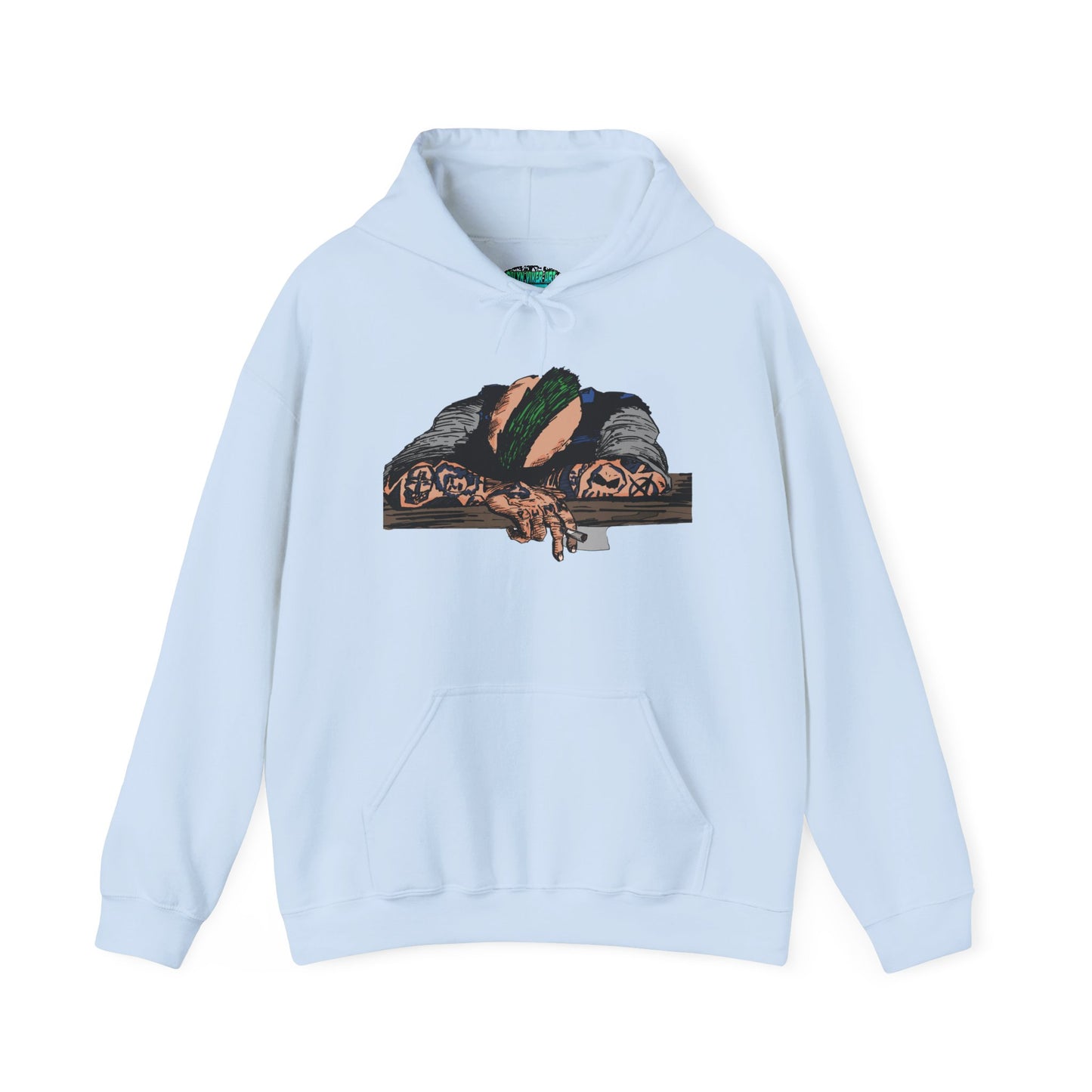 Punk and Done Color Unisex Hooded Sweatshirt, Cozy Streetwear, Unique Gift for Art Lovers, Casual Lounge Wear, Perfect for Fall Fashion
