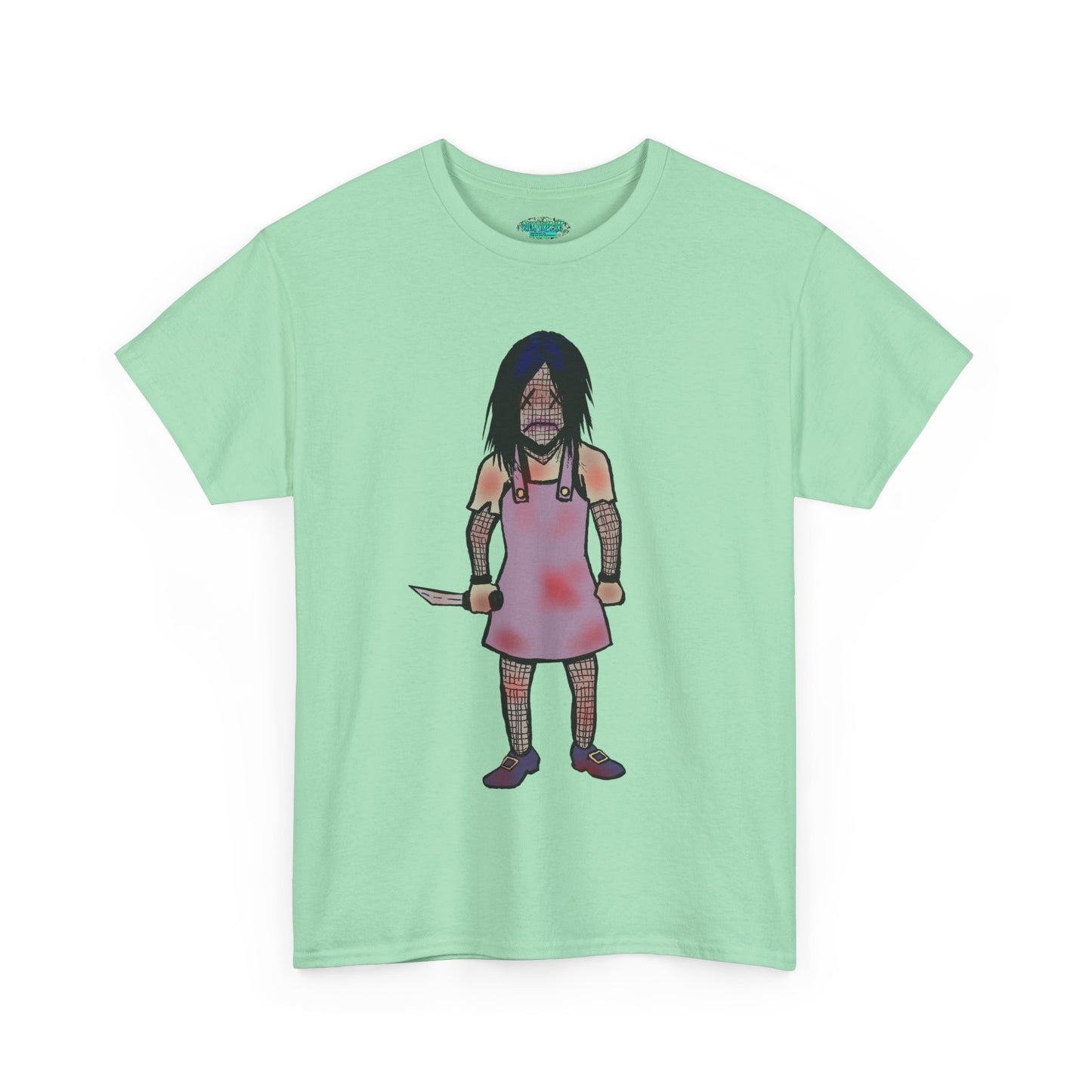 Evil Doll Graphic Tee with Horror Design, Halloween Outfit, Unisex Cotton Shirt, Unique Gift for Horror Fans, Graphic T-Shirt, Statement Wear