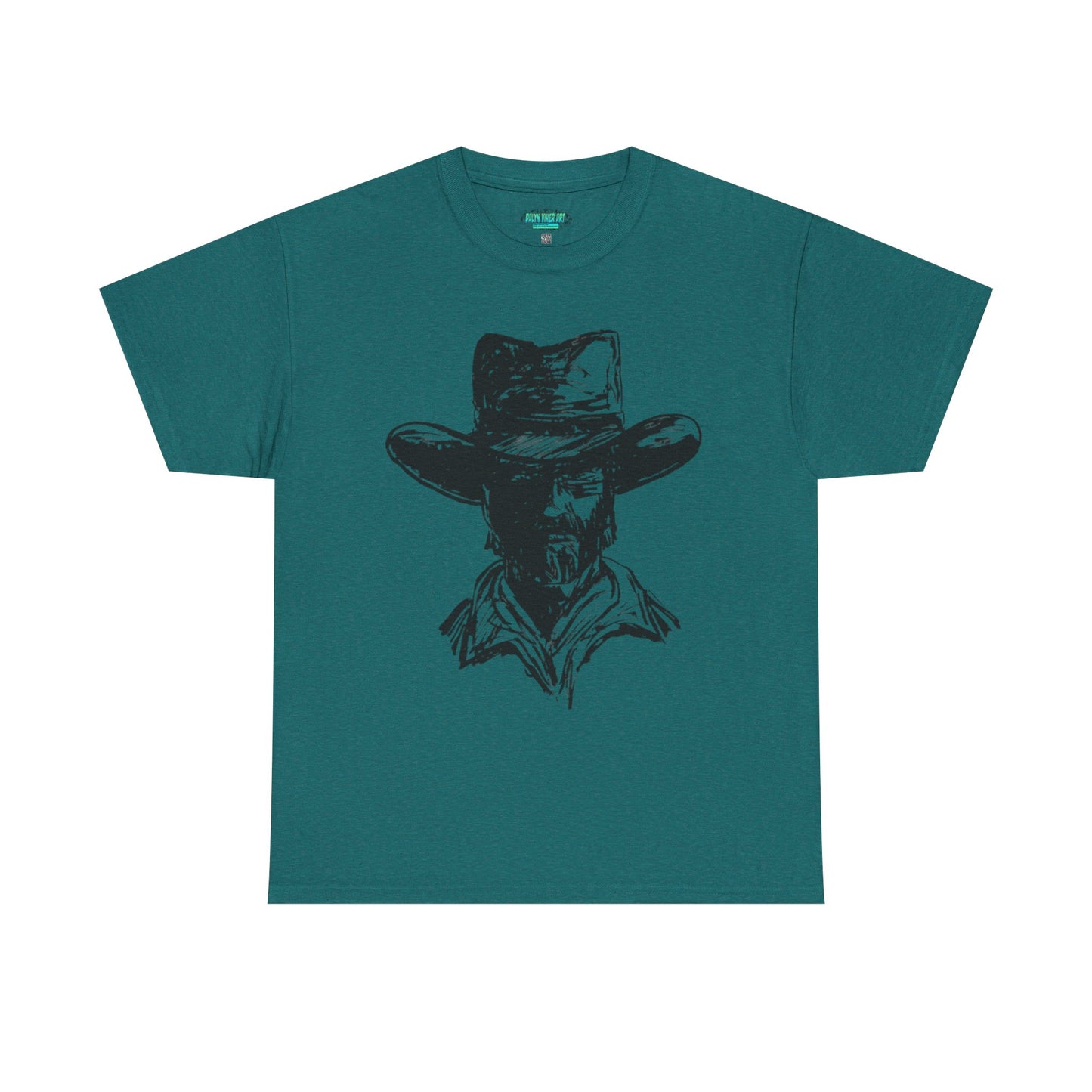 Rustic Cowboy Graphic Unisex Heavy Cotton Tee