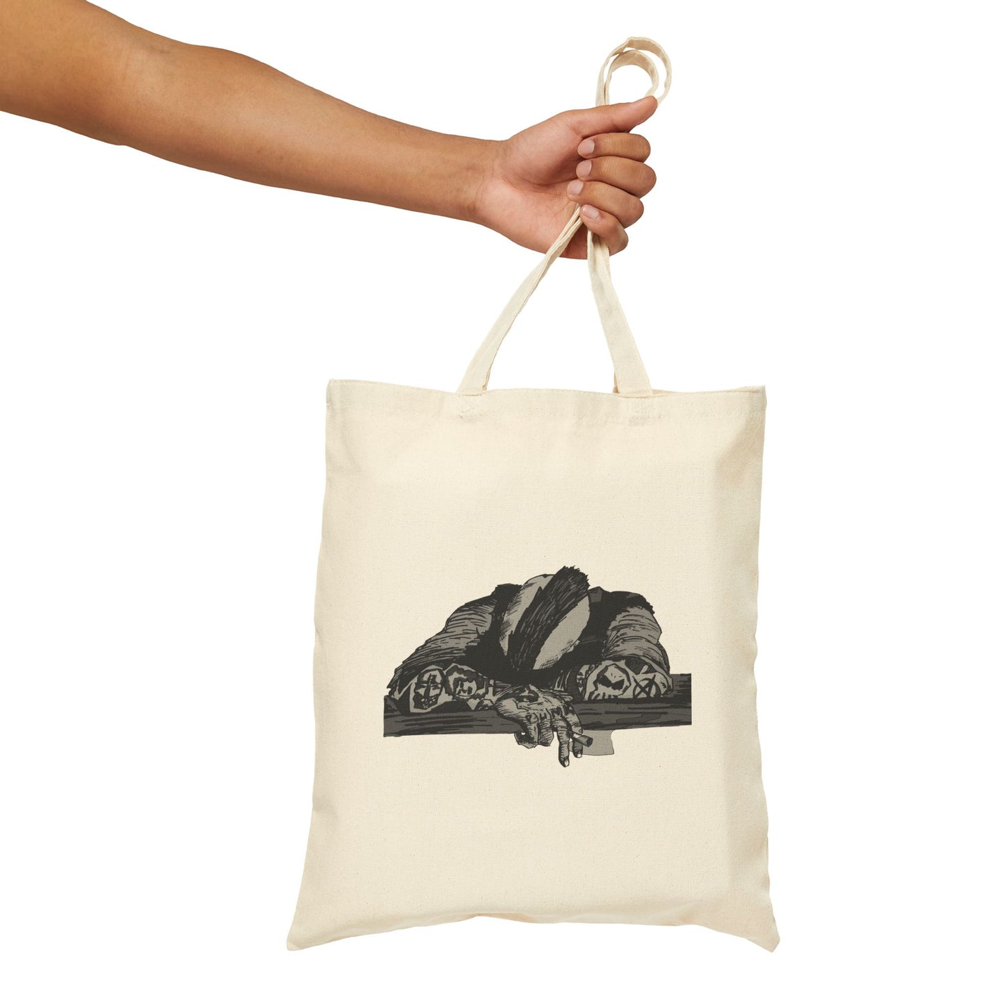 Punk and Done Canvas Tote Bag — Original Illustration Tote