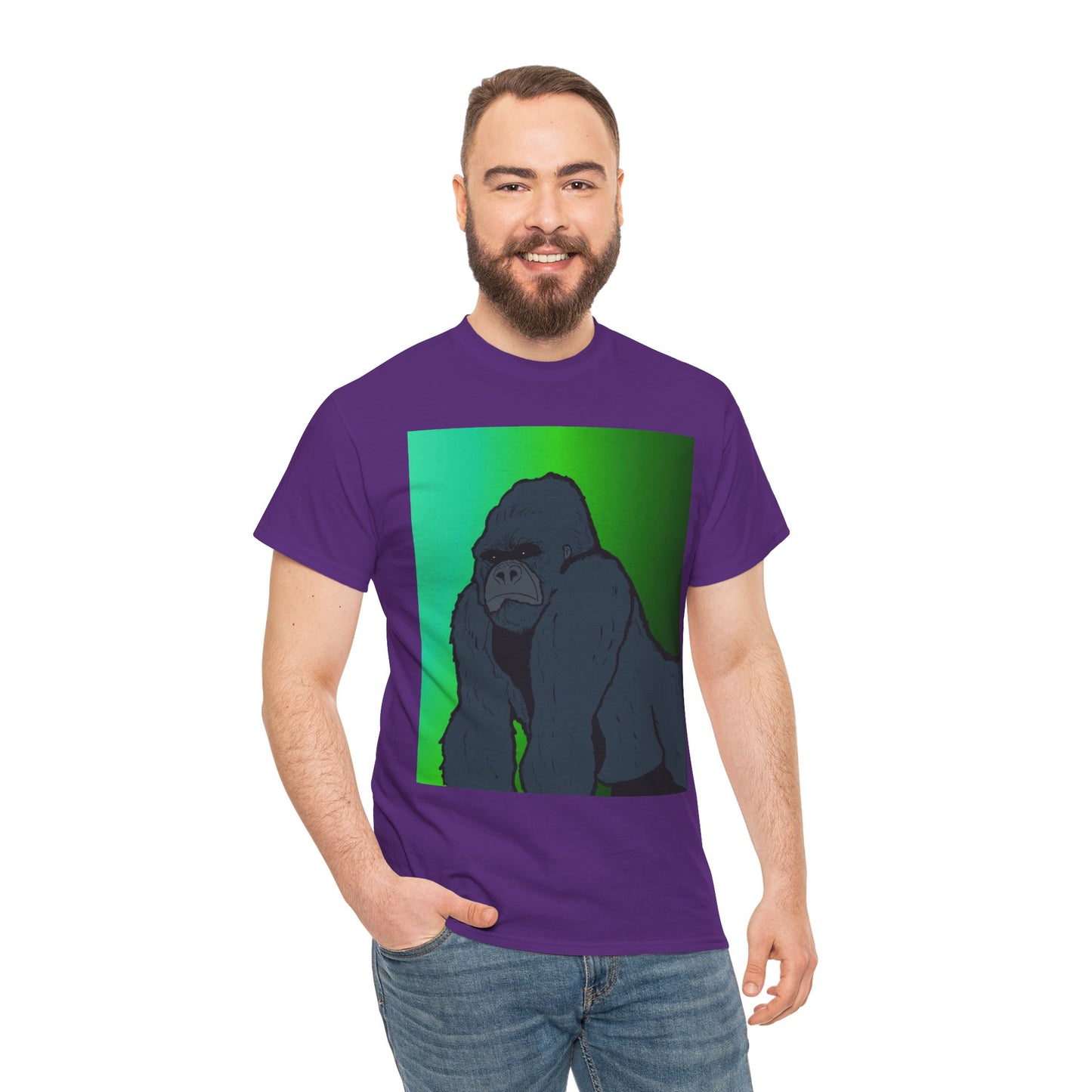 Gorilla Portrait Tee – Graphic Ape Illustration T-Shirt