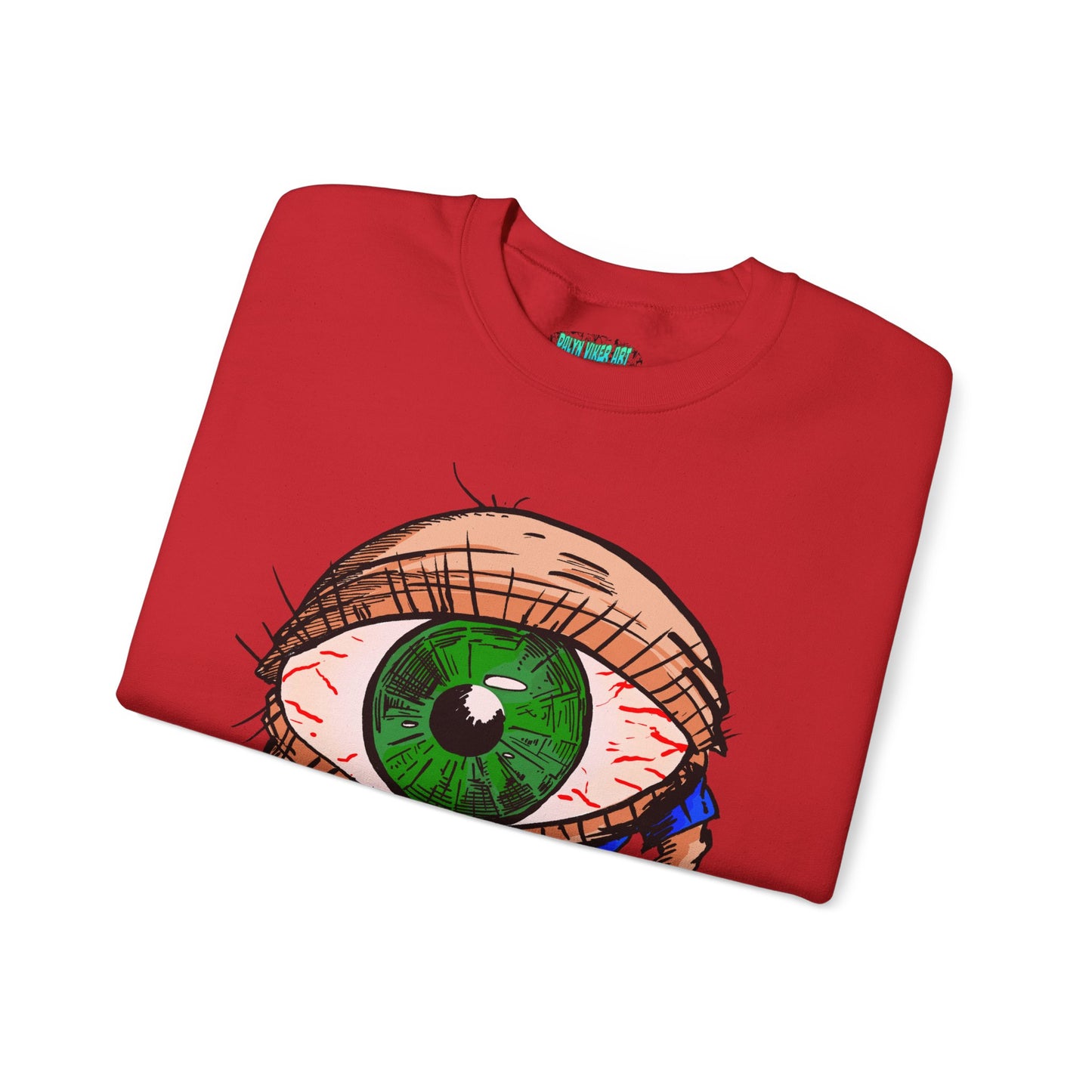 Terrif-EYE-ing Unique Cartoon Eye Sweatshirt - Unisex Heavy Blend™