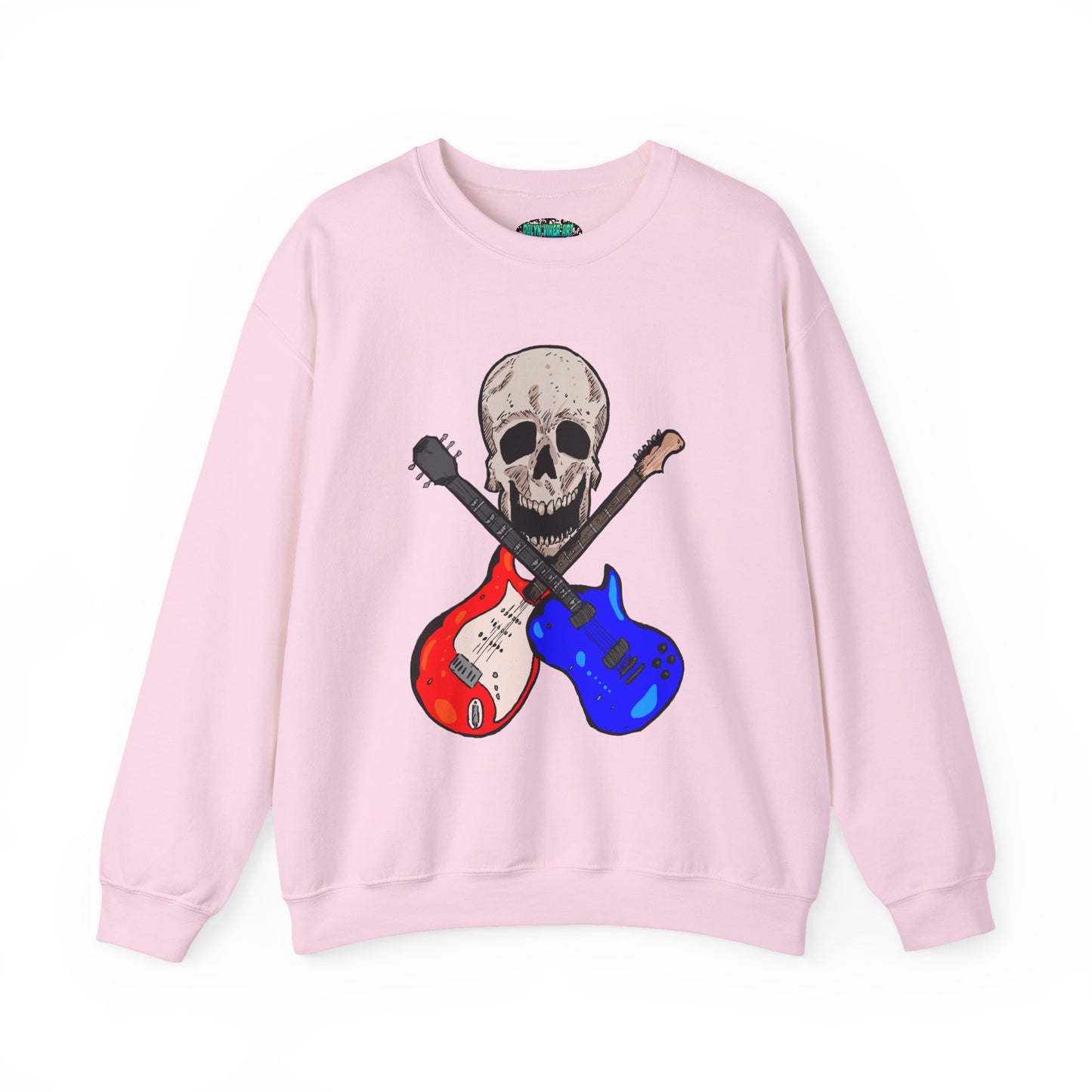 Skull and Guitar Crewneck Sweatshirt
