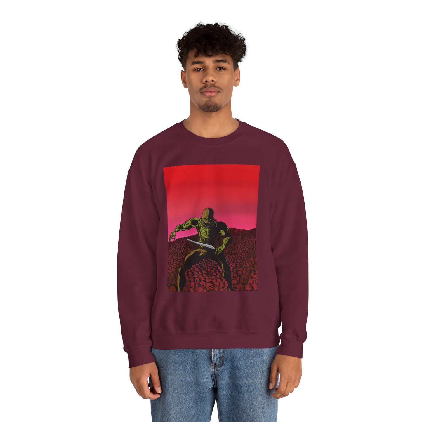 Retro Skull Master Graphic Unisex Crewneck Sweatshirt