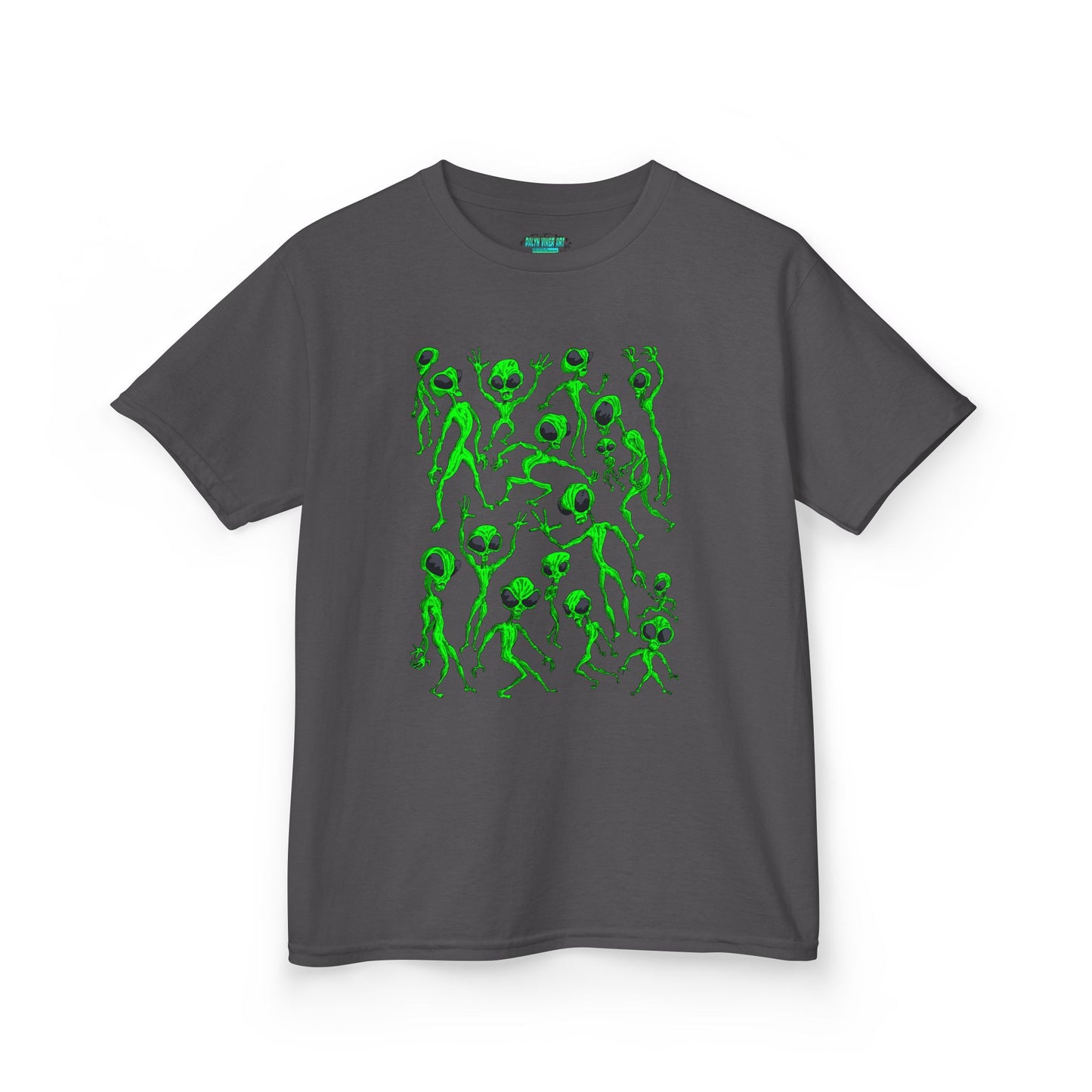 Kids Alien Dance Party T‑Shirt — Fun Green Alien Graphic Tee for Children