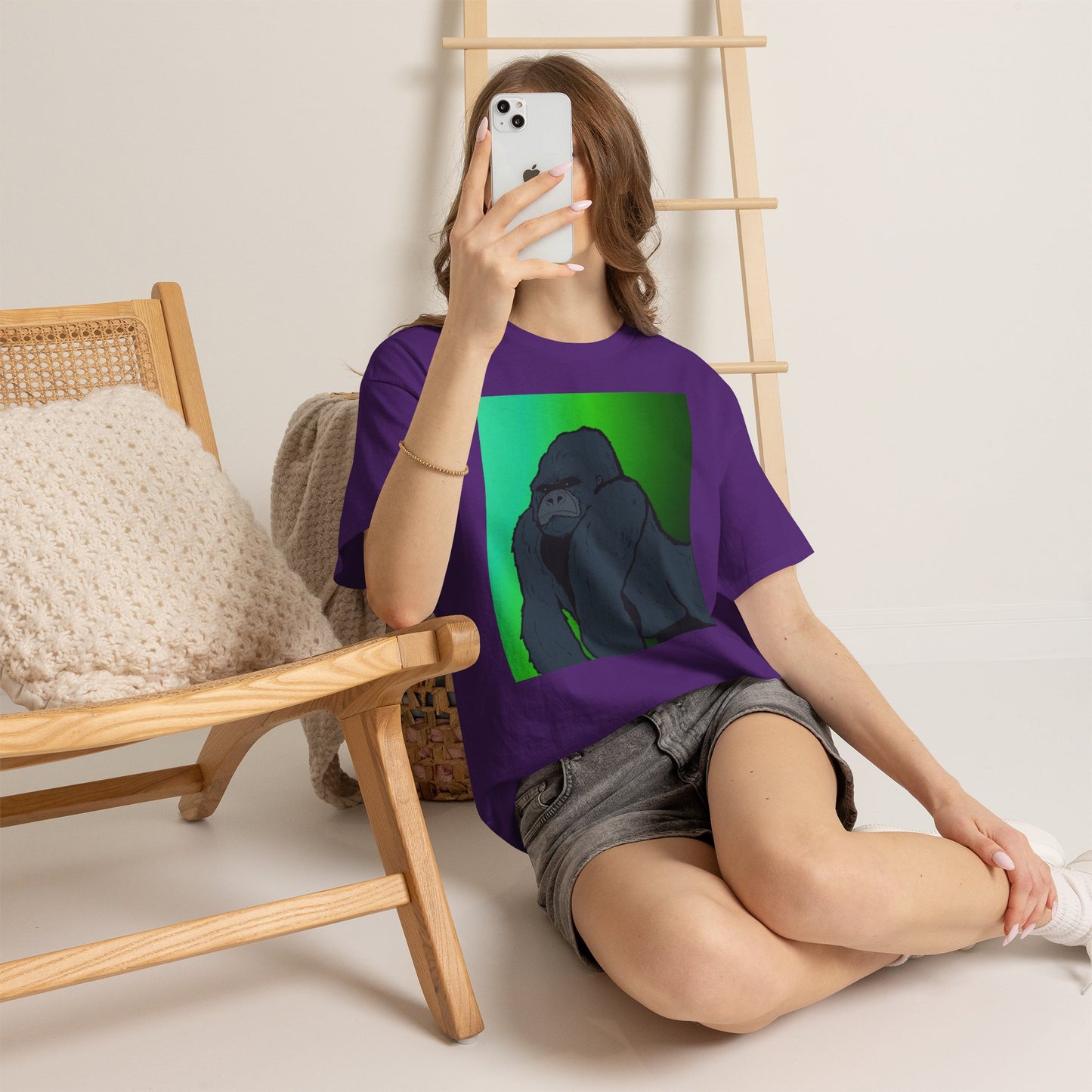 Gorilla Portrait Tee – Graphic Ape Illustration T-Shirt