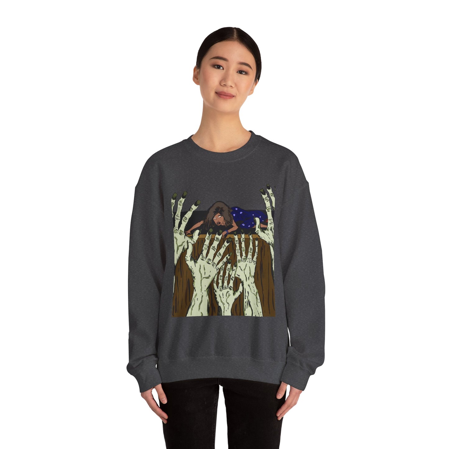 Haunting Hands Crewneck Sweatshirt - Unisex Heavy Blend™