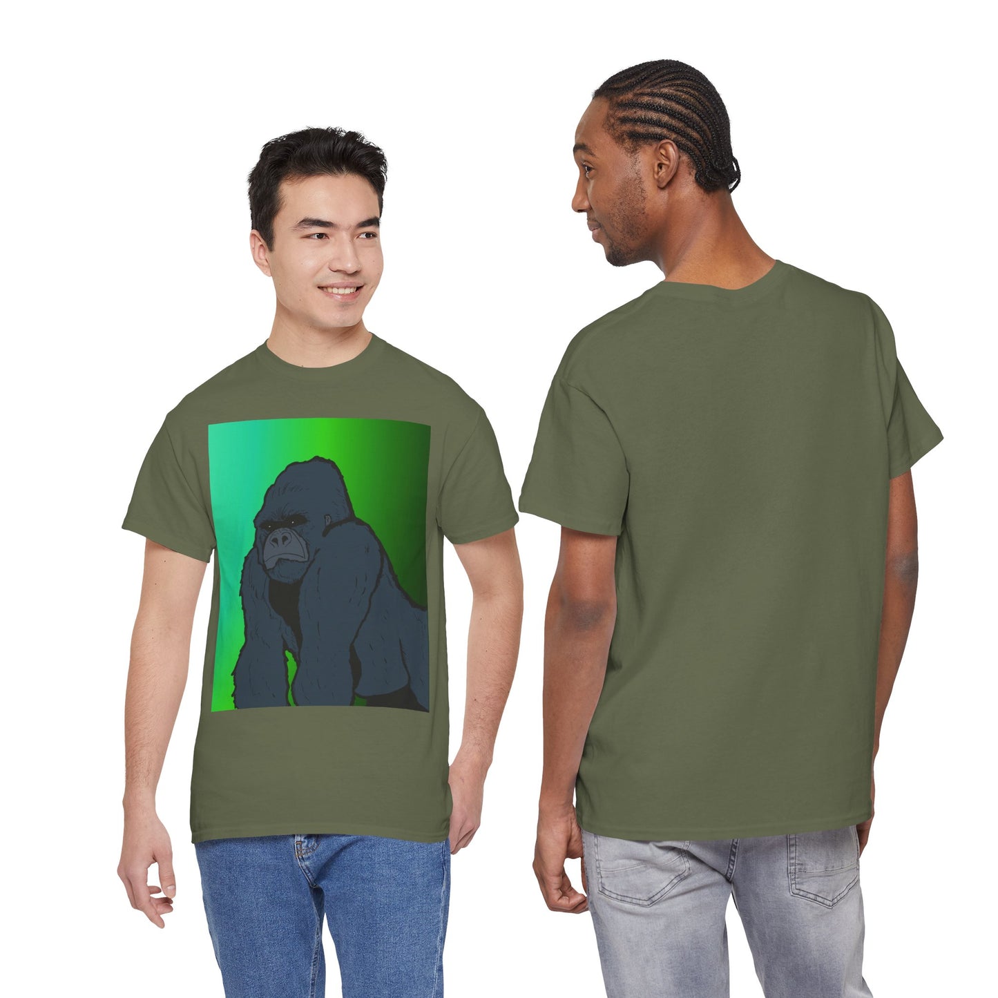 Gorilla Portrait Tee – Graphic Ape Illustration T-Shirt
