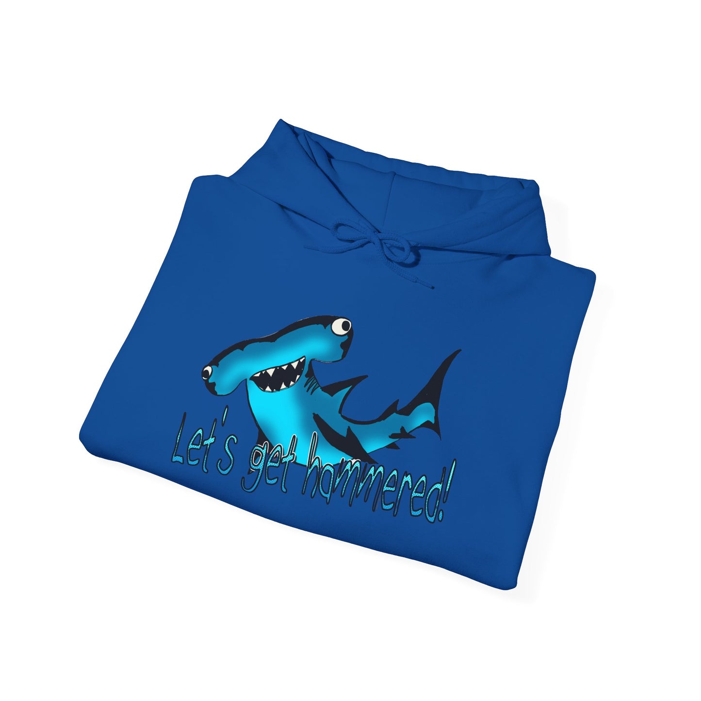 Let's Get Hammered Shark-Themed Unisex Hoodie: Let's Get Fin-tastic, Casual Wear, Gift for Ocean Lovers, Beach Party, Summer Fun