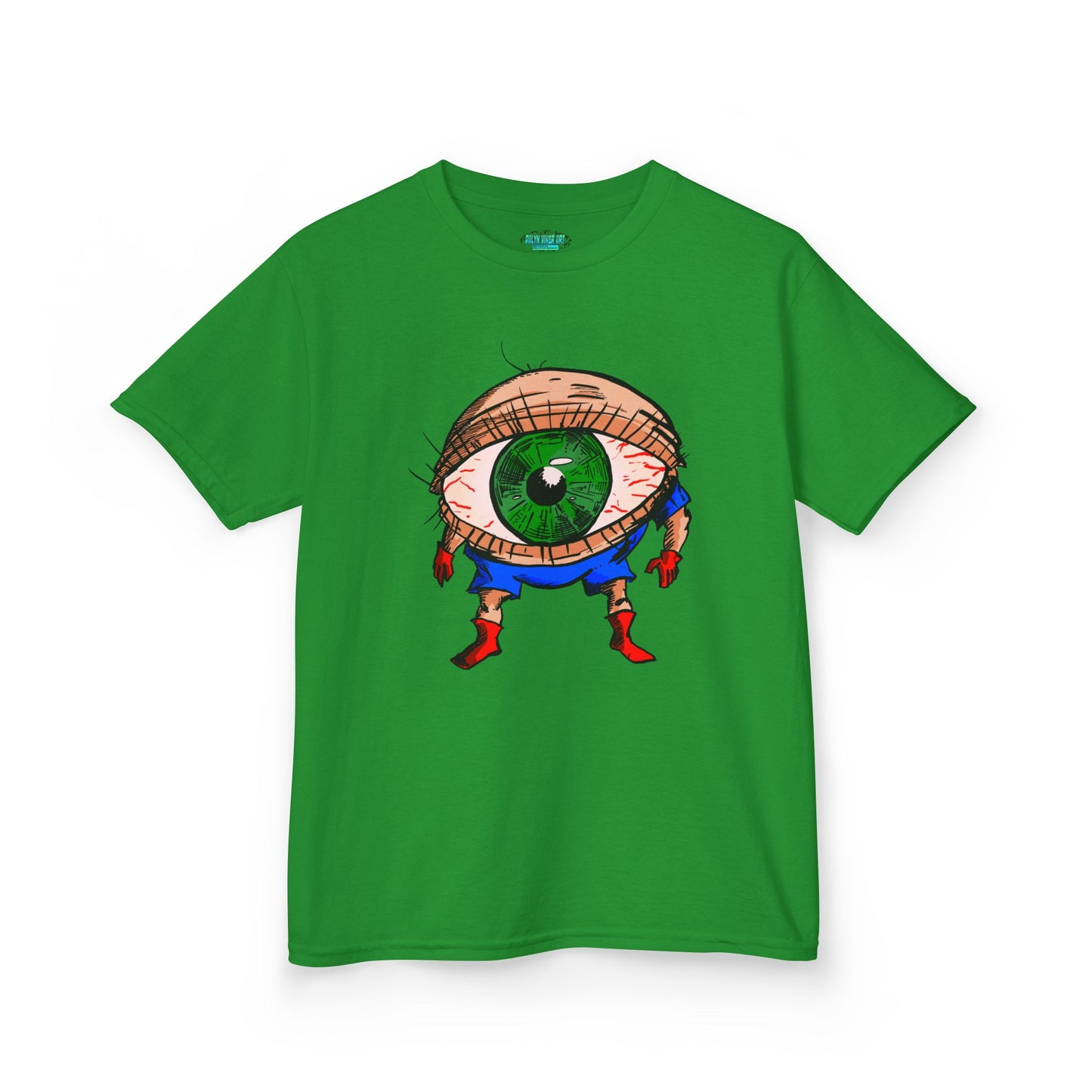 Terrif-EYE-ing Whimsical Kids Heavy Cotton Tee with Eye Design