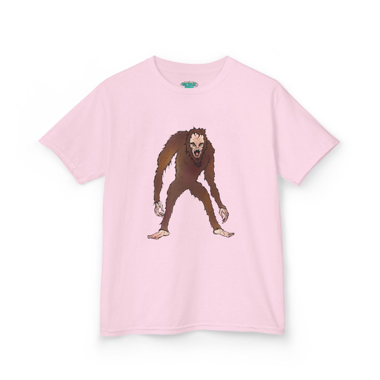 Kids Tee — Playful Sasquatch/Yeti Monster Graphic