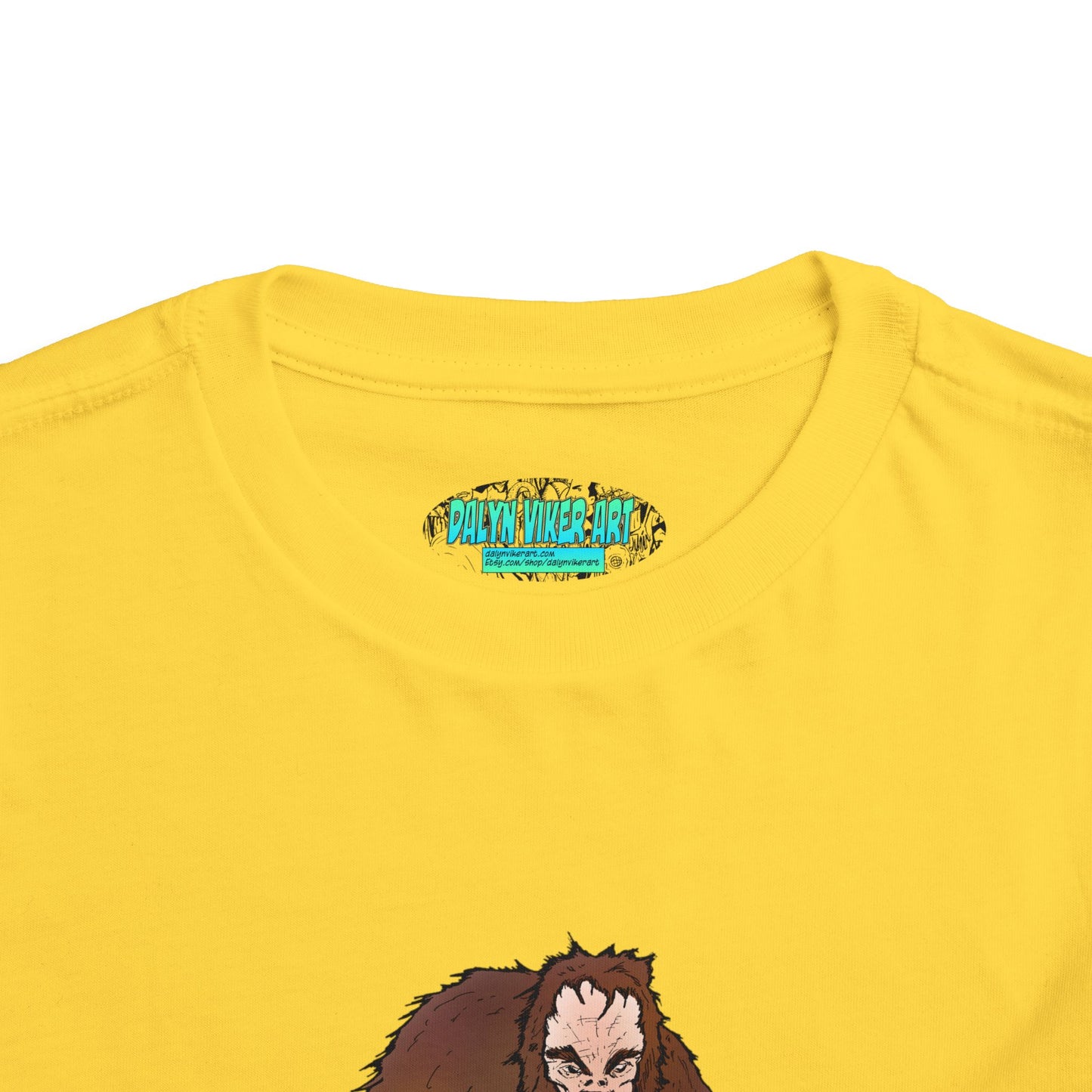 Toddler Tee — Cute Cartoon Kid-Friendly Bigfoot Graphic Shirt