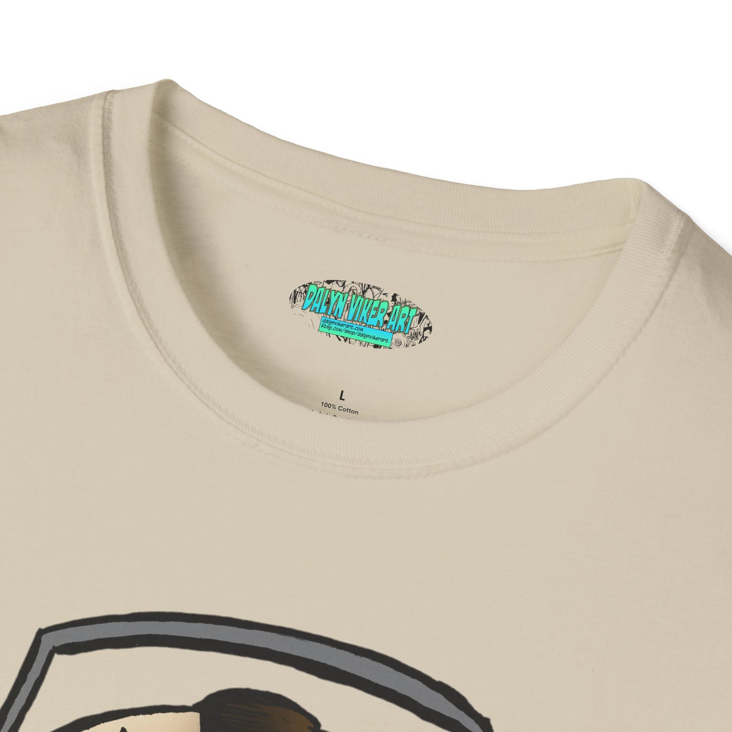 Electric Screaming Skull Unisex Softstyle T-Shirt