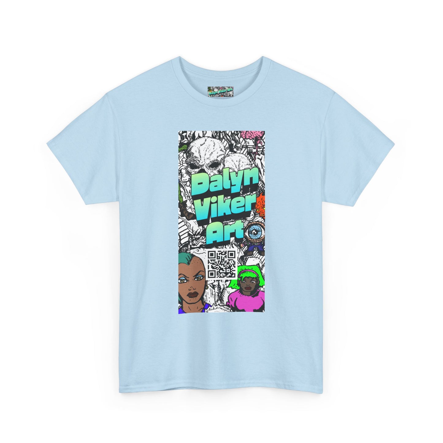 Graphic Art T-Shirt — "Dalyn Viker Art" Vertical Collage Tee
