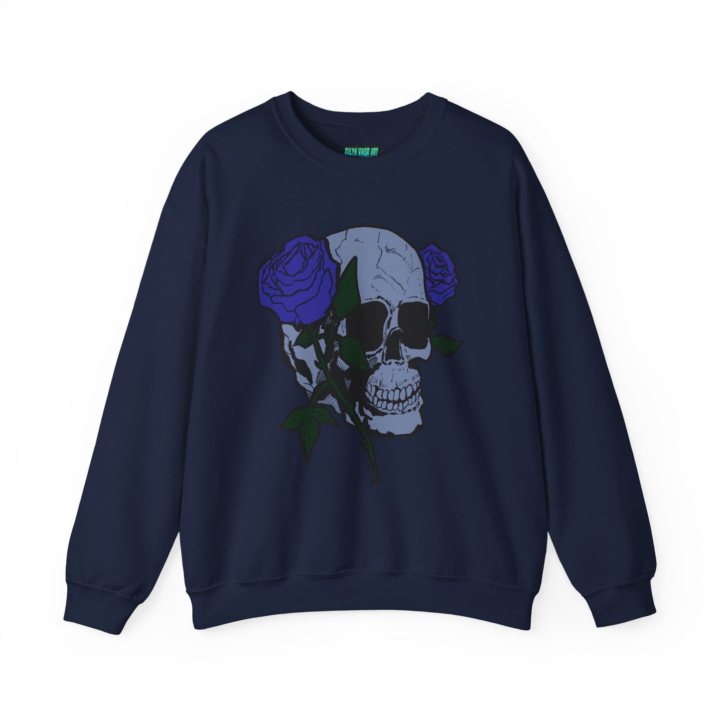 Rose Skull Crewneck Sweatshirt for Stylish Comfort