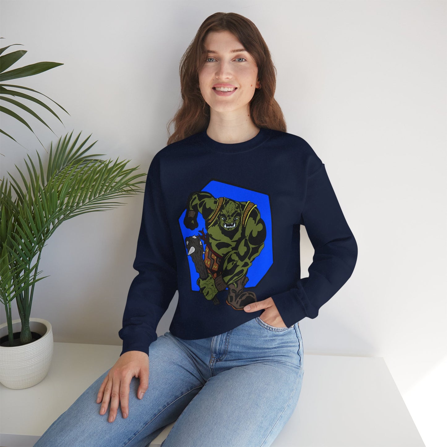 Rampaging Ogre Crewneck Sweatshirt for Marvel Fans