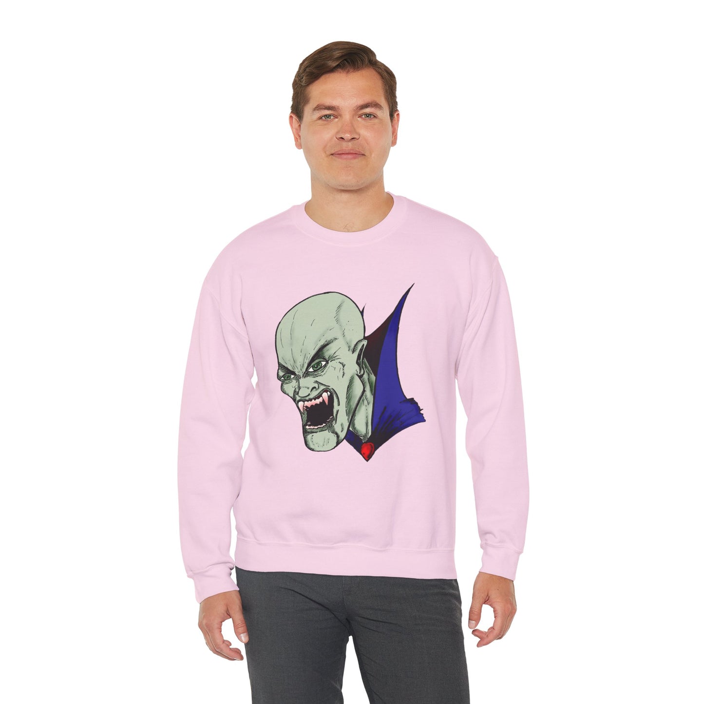 Vampire Graphic Sweatshirt for Halloween