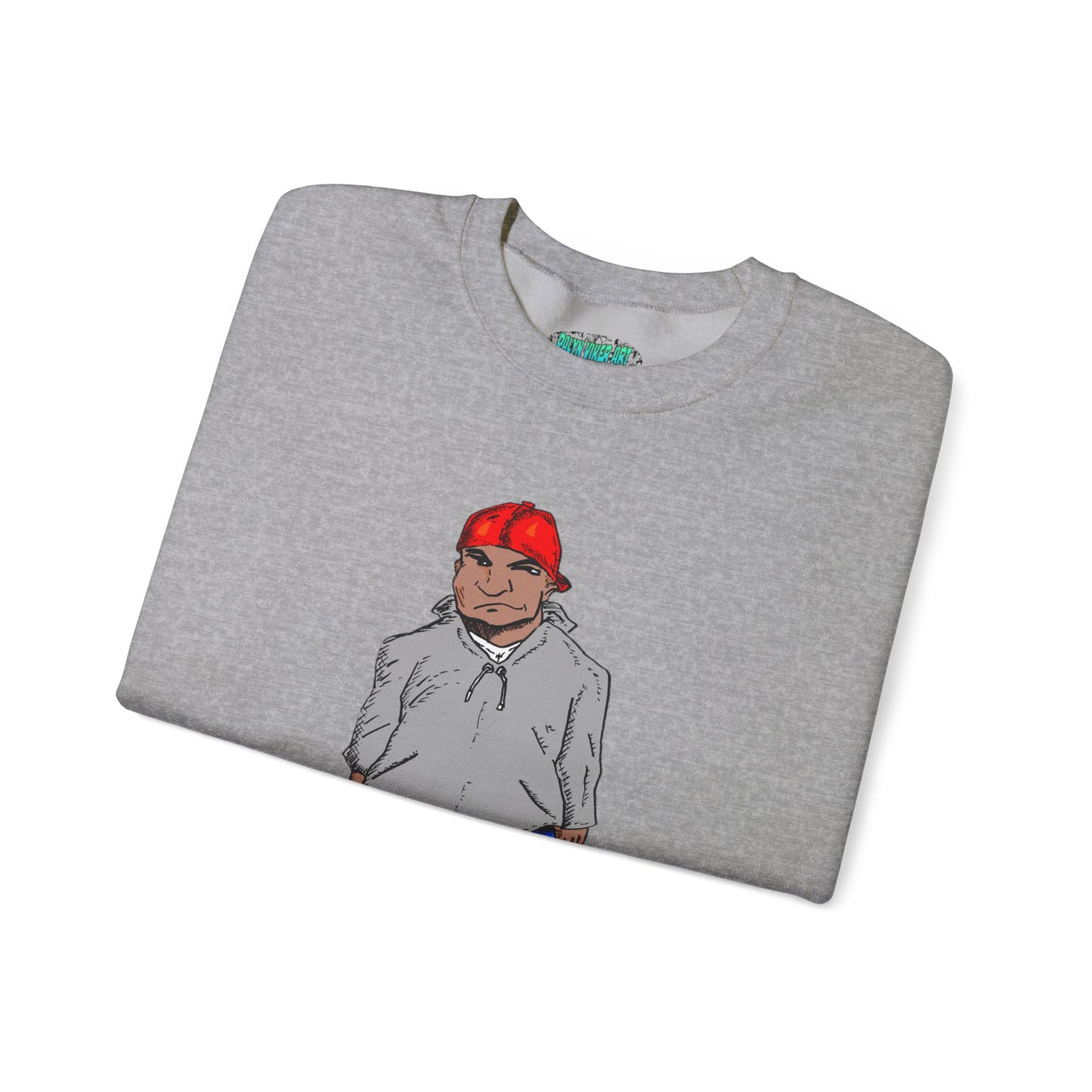 Urban Street Fun Character Boots Art Unisex Crewneck Sweatshirt