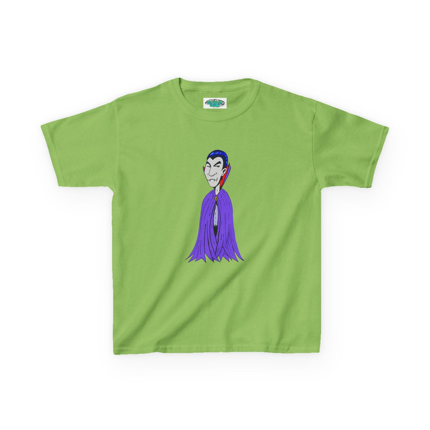 Kids Vampire T-Shirt — Cute Purple Dracula Tee for Halloween