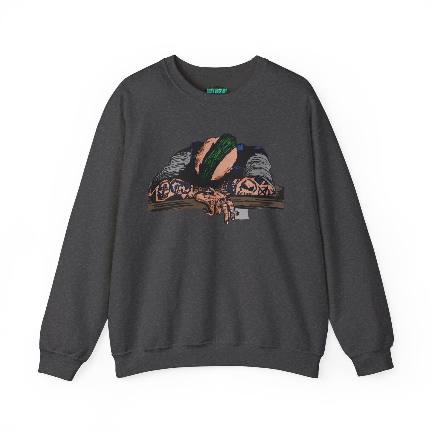 Punk and Done Artistic Unisex Crewneck Sweatshirt - Cozy Vibes