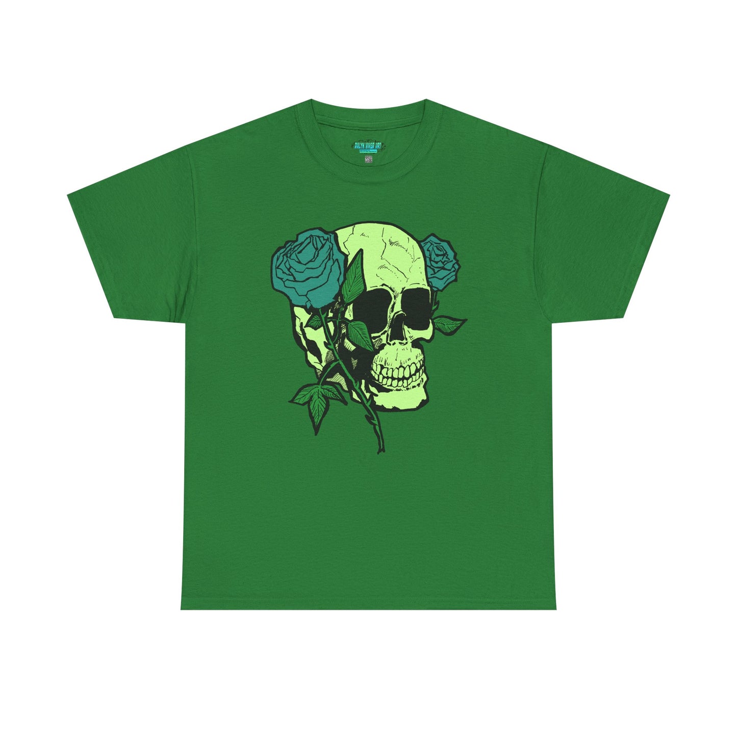 Skull & Rose Graphic Tee - Unisex Heavy Cotton Shirt