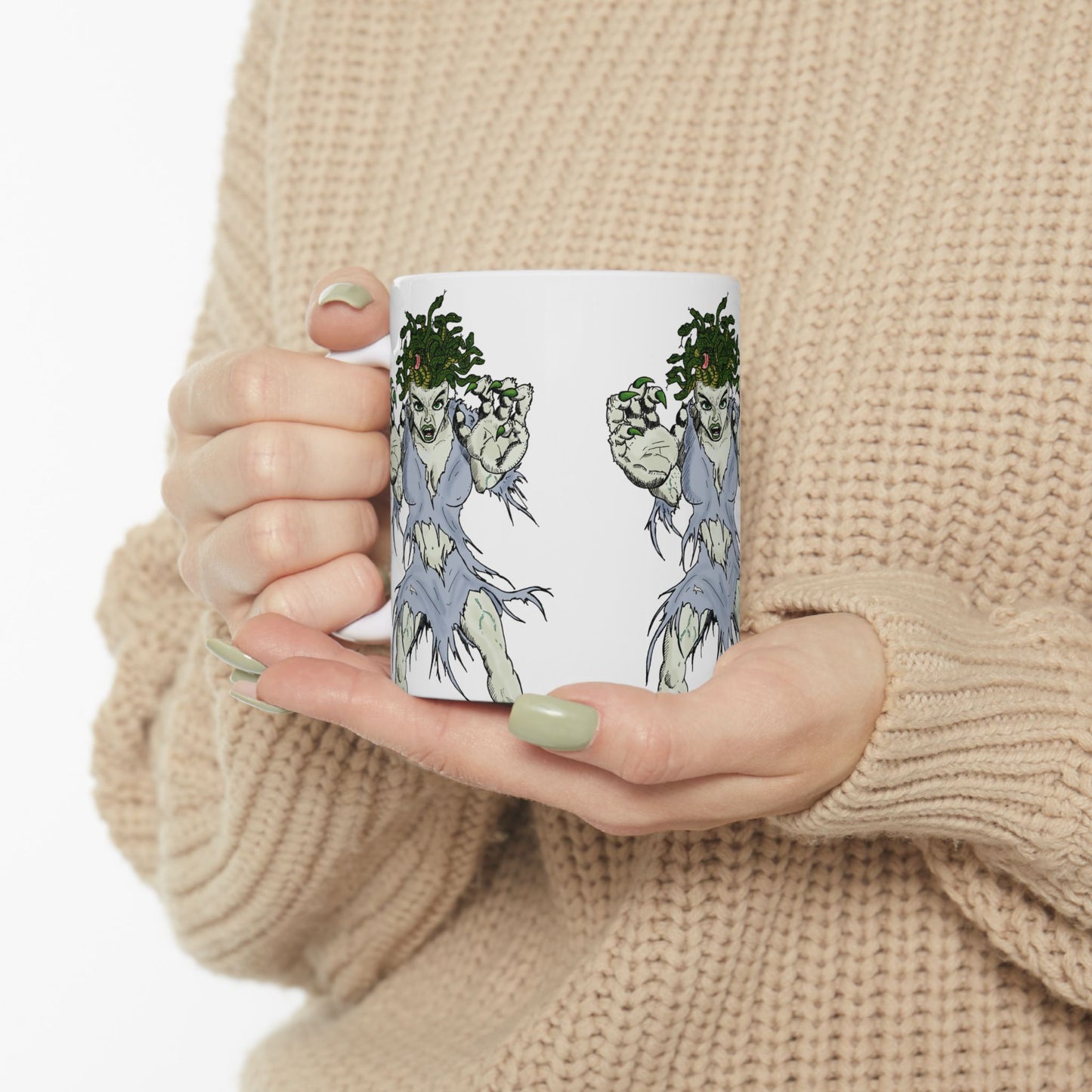 Medusa Ceramic Mug, (11oz)