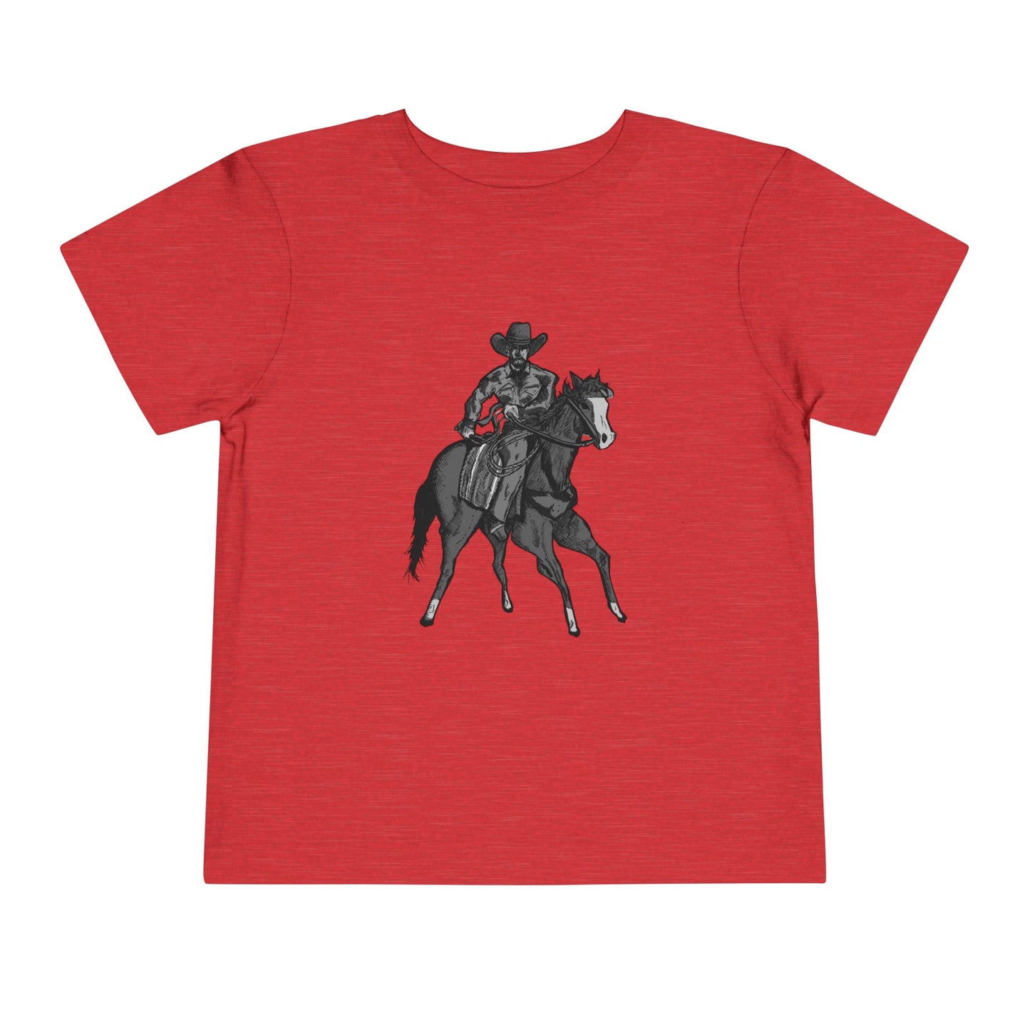 Toddler Western Cowboy Tee — Horseback Rider Graphic Shirt