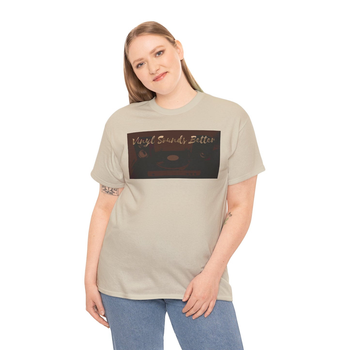 Vinyl Sounds Better T-Shirt — Retro Record Player Tee for Music Lovers