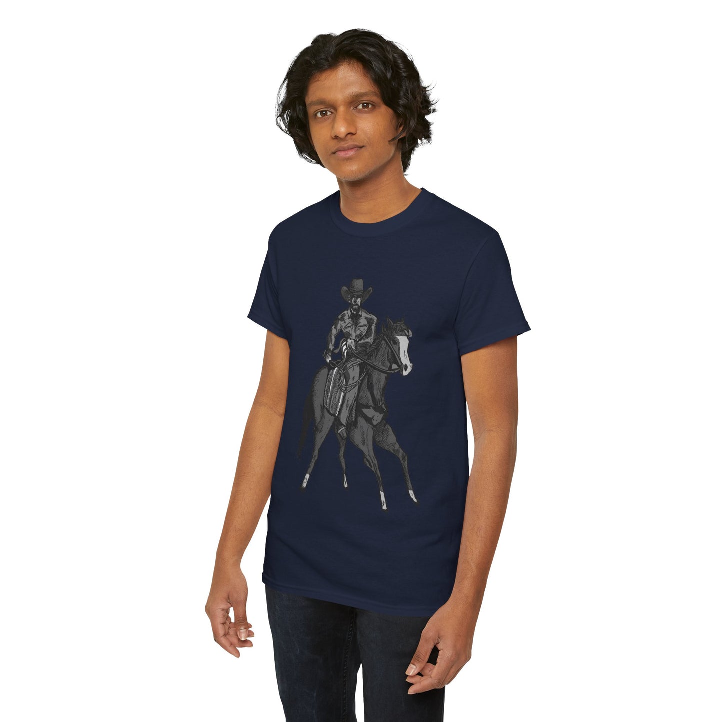 Cowboy on Horseback T‑Shirt — Vintage Western Rodeo Tee