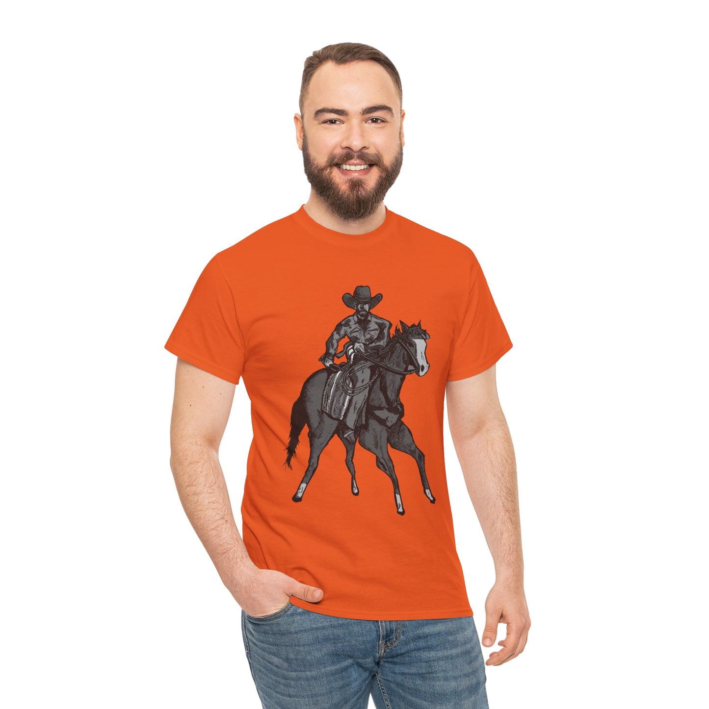 Cowboy on Horseback T‑Shirt — Vintage Western Rodeo Tee