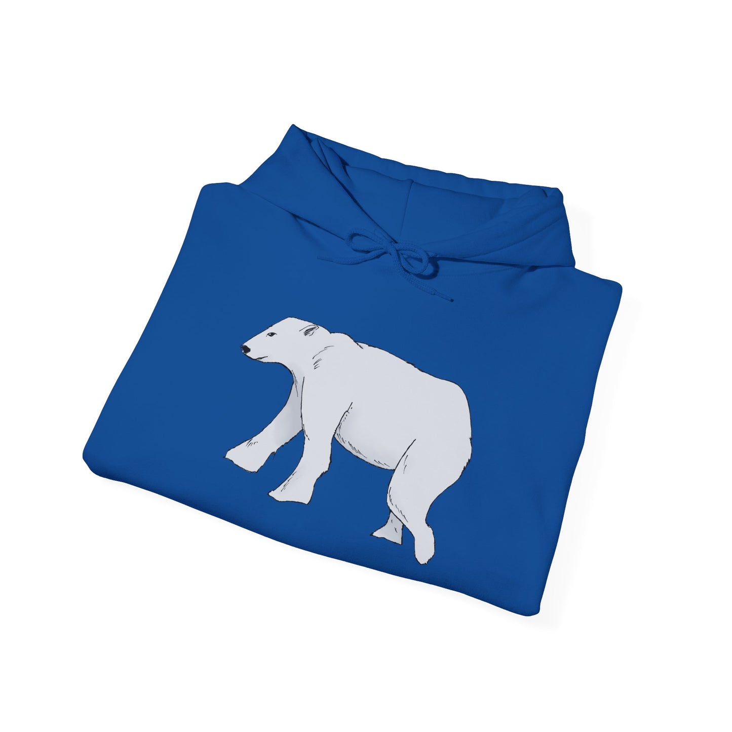Cozy Polar Bear Hoodie - Warm Winter Fashion, Unisex Sweatshirt, Gift for Animal Lovers, Perfect for Cold Days, Cute Outdoor Wear