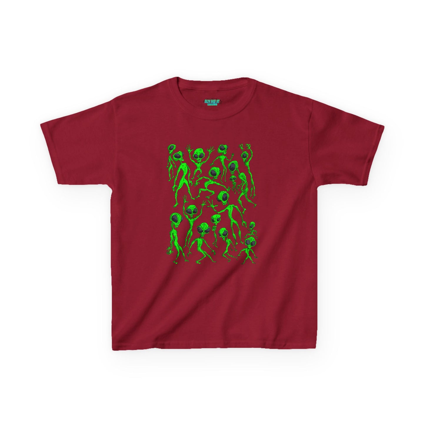 Kids Alien Dance Party T‑Shirt — Fun Green Alien Graphic Tee for Children