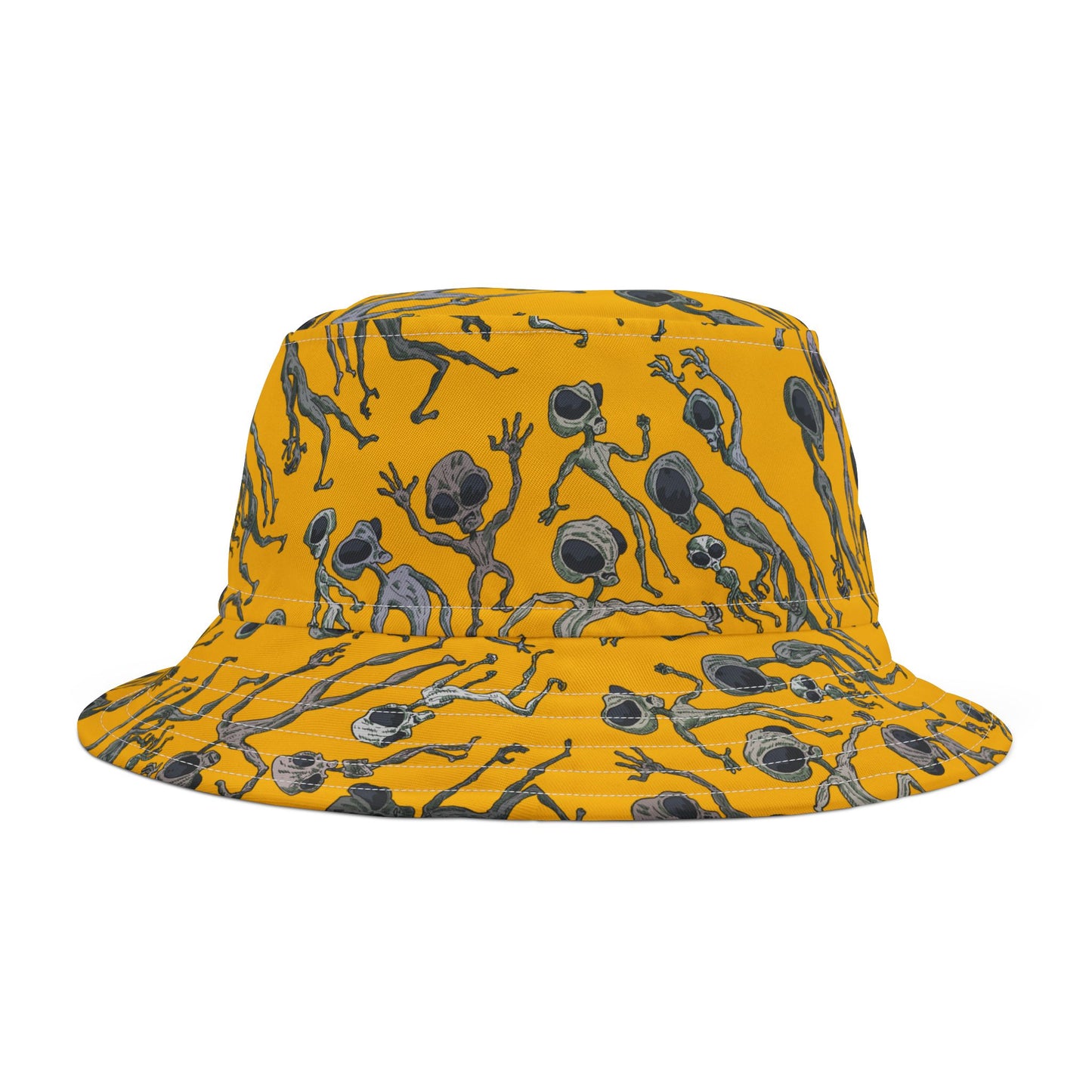 Alien Dance Party Bucket Hat, Fun Outdoor Accessory, Summer Festival Hat, Unique Gift for Sci-Fi Lovers, Fashionable Sun Protection