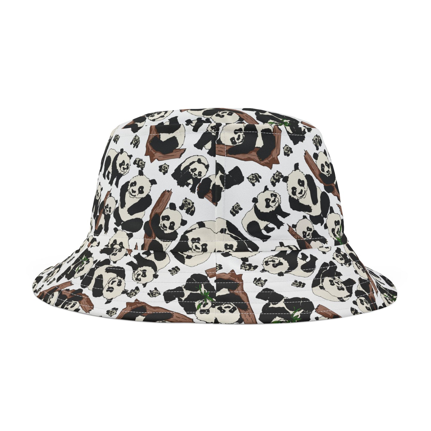 Panda Print Bucket Hat, Cute Summer Accessory, Outdoor Fashion, Festival Wear, Kids & Adults Gift, Wildlife Lover Hat