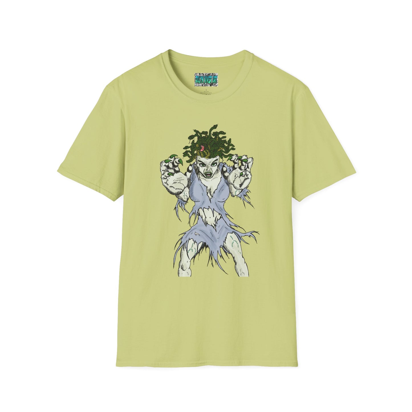 Medusa Assailing Unisex T-Shirt - Mythological Monster Dalyn Viker Art