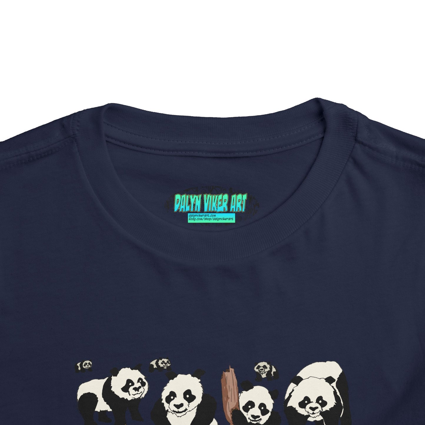 Panda Faces Toddler Tee — Cute Cartoon Panda Print
