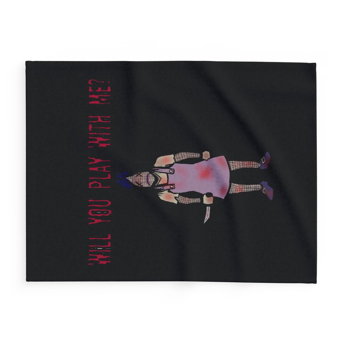 Will You Play With Me? Arctic Fleece Blanket