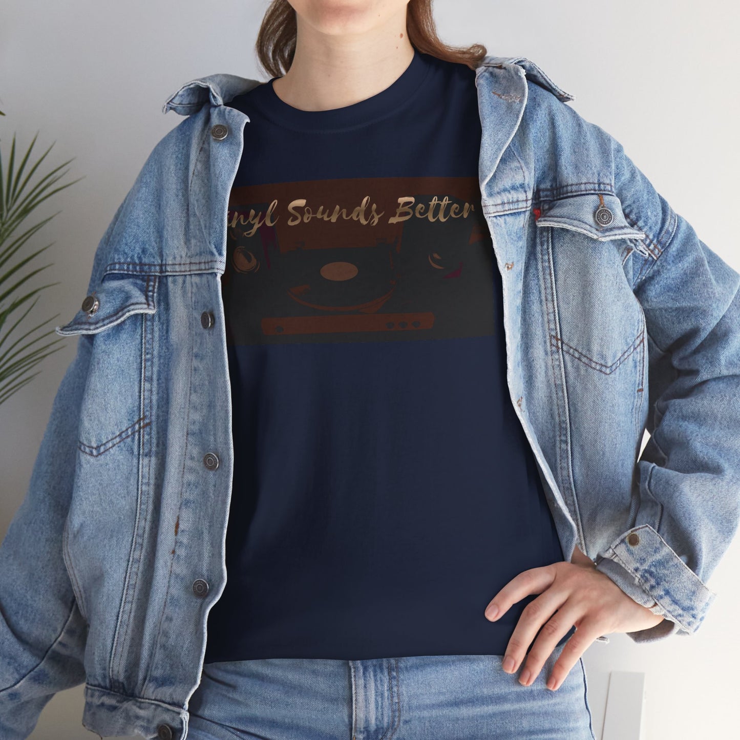 Vinyl Sounds Better T-Shirt — Retro Record Player Tee for Music Lovers