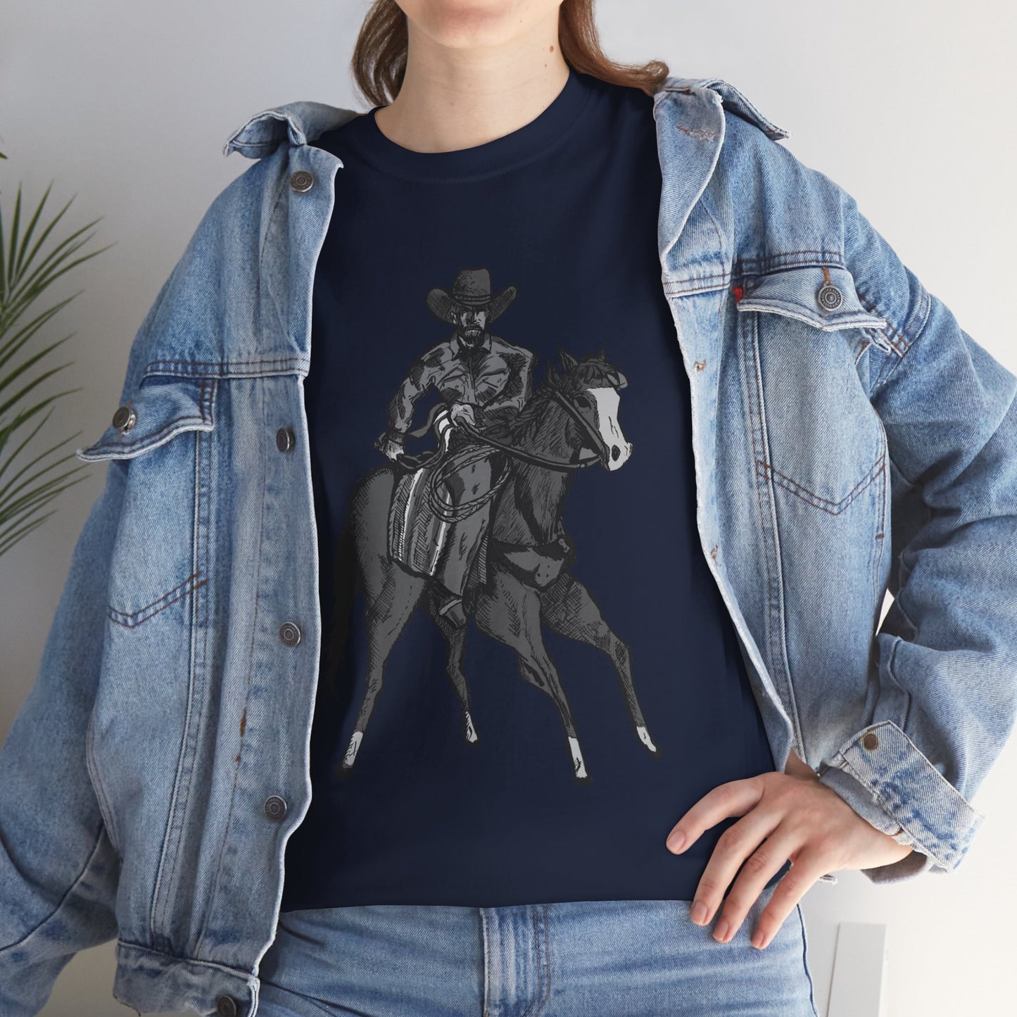 Cowboy on Horseback T‑Shirt — Vintage Western Rodeo Tee