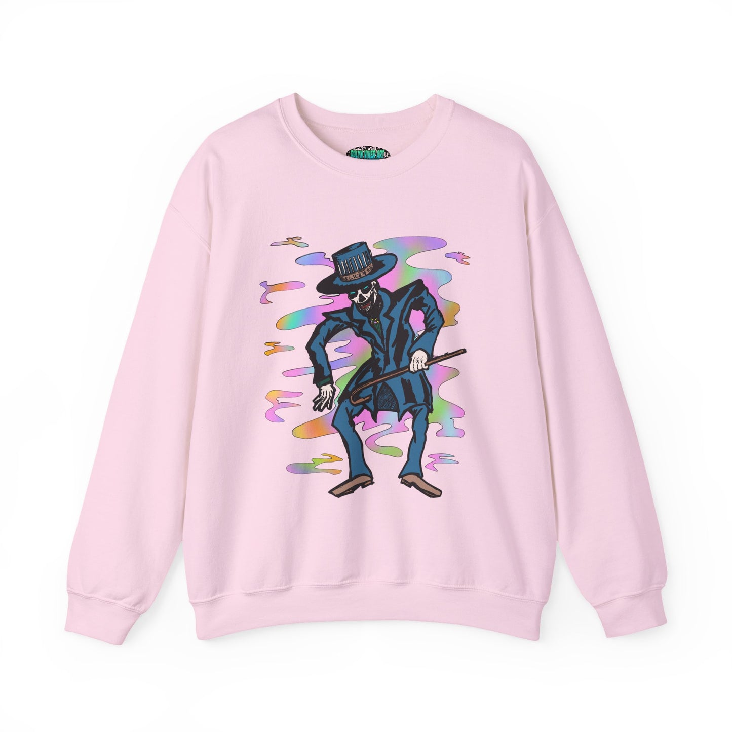 Vibrant Voodoo Graphic Crewneck Sweatshirt - Unisex Halloween Vibe