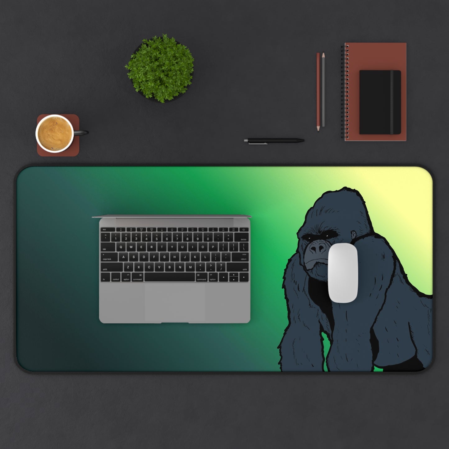 Gorilla Gradient Desk Mat — Large Gaming & Office Mouse Pad