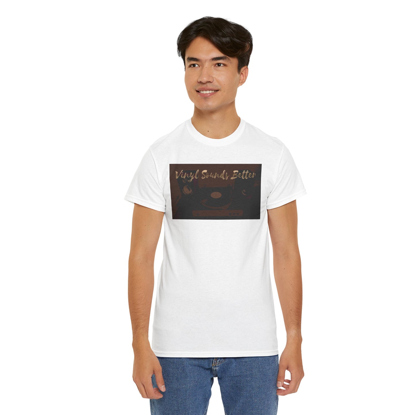 Vinyl Sounds Better T-Shirt — Retro Record Player Tee for Music Lovers