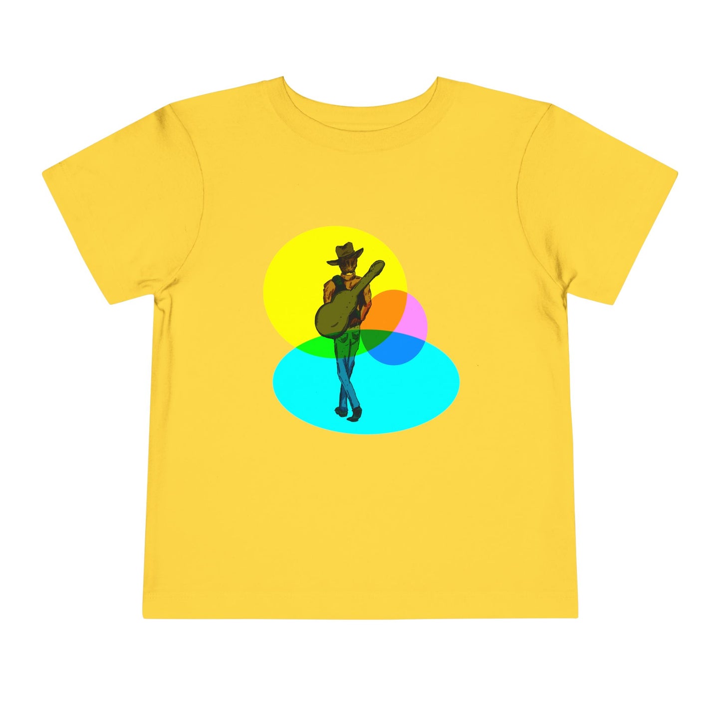 Toddler Tee — Colorful Cowboy Guitar Kids Shirt