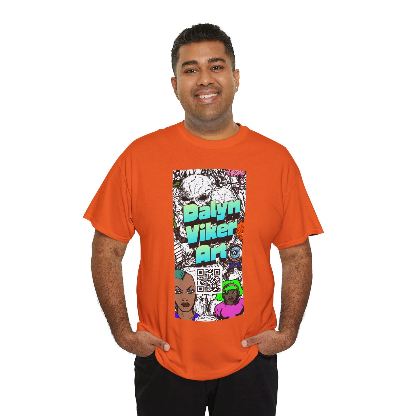 Graphic Art T-Shirt — "Dalyn Viker Art" Vertical Collage Tee