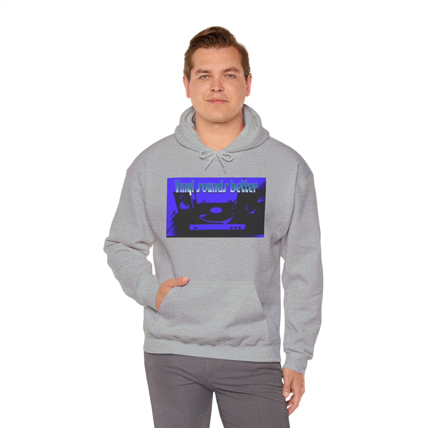 Vinyl Sounds Better Hoodie, Perfect for Music Lovers, Gift for DJs, Casual Wear, Comfortable Sweatshirt, Trendy Music Apparel