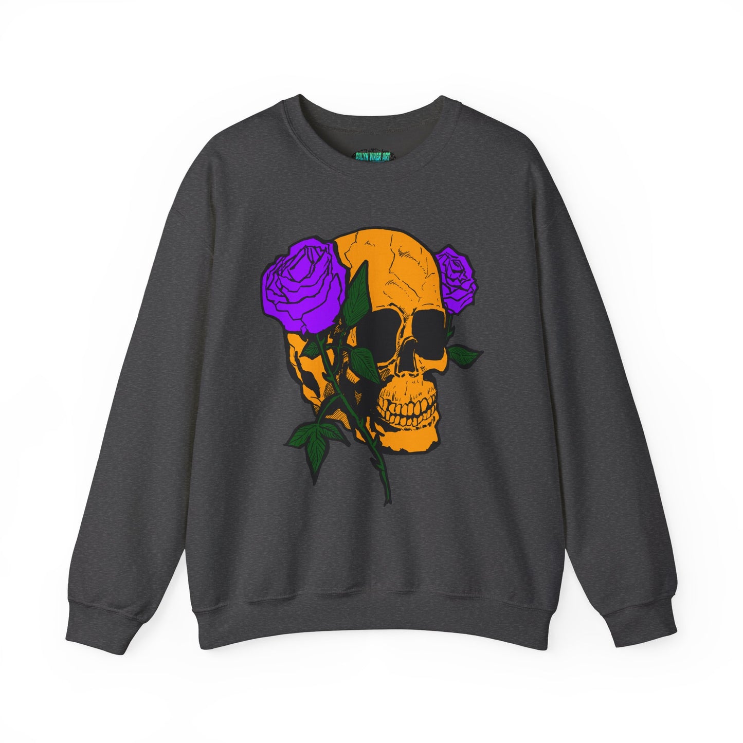 Skull & Roses Sweatshirt - Unisex Heavy Blend™ Crewneck