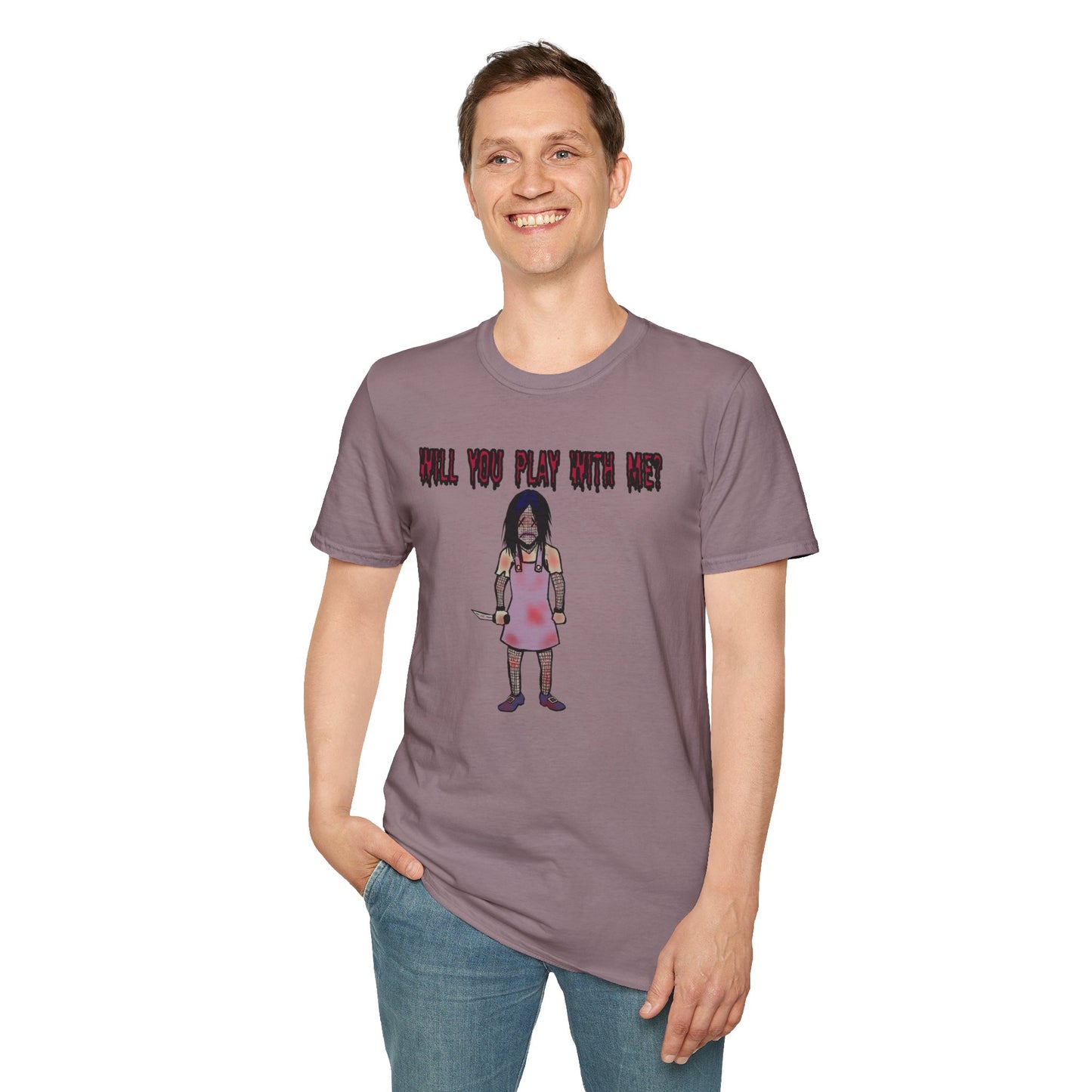 Will You Play With Me?  Unisex Softstyle T-Shirt