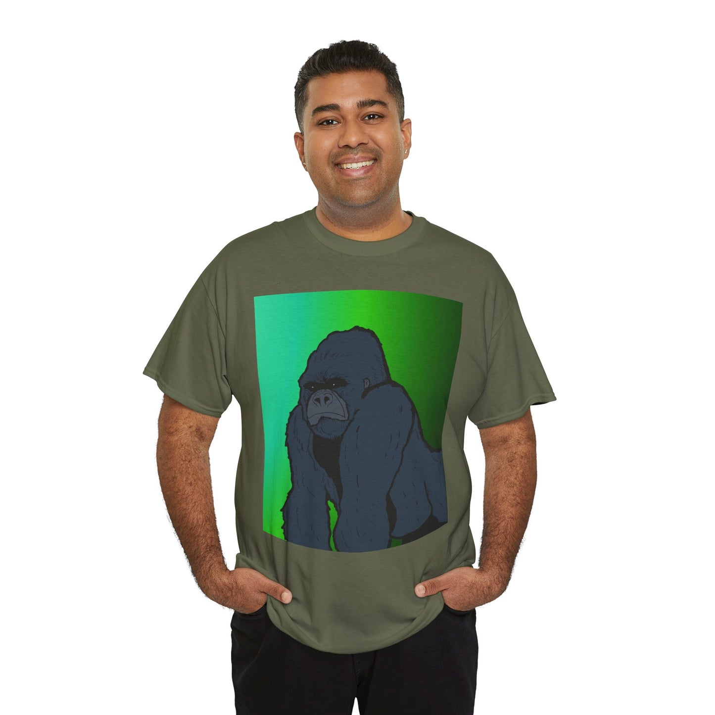 Gorilla Portrait Tee – Graphic Ape Illustration T-Shirt