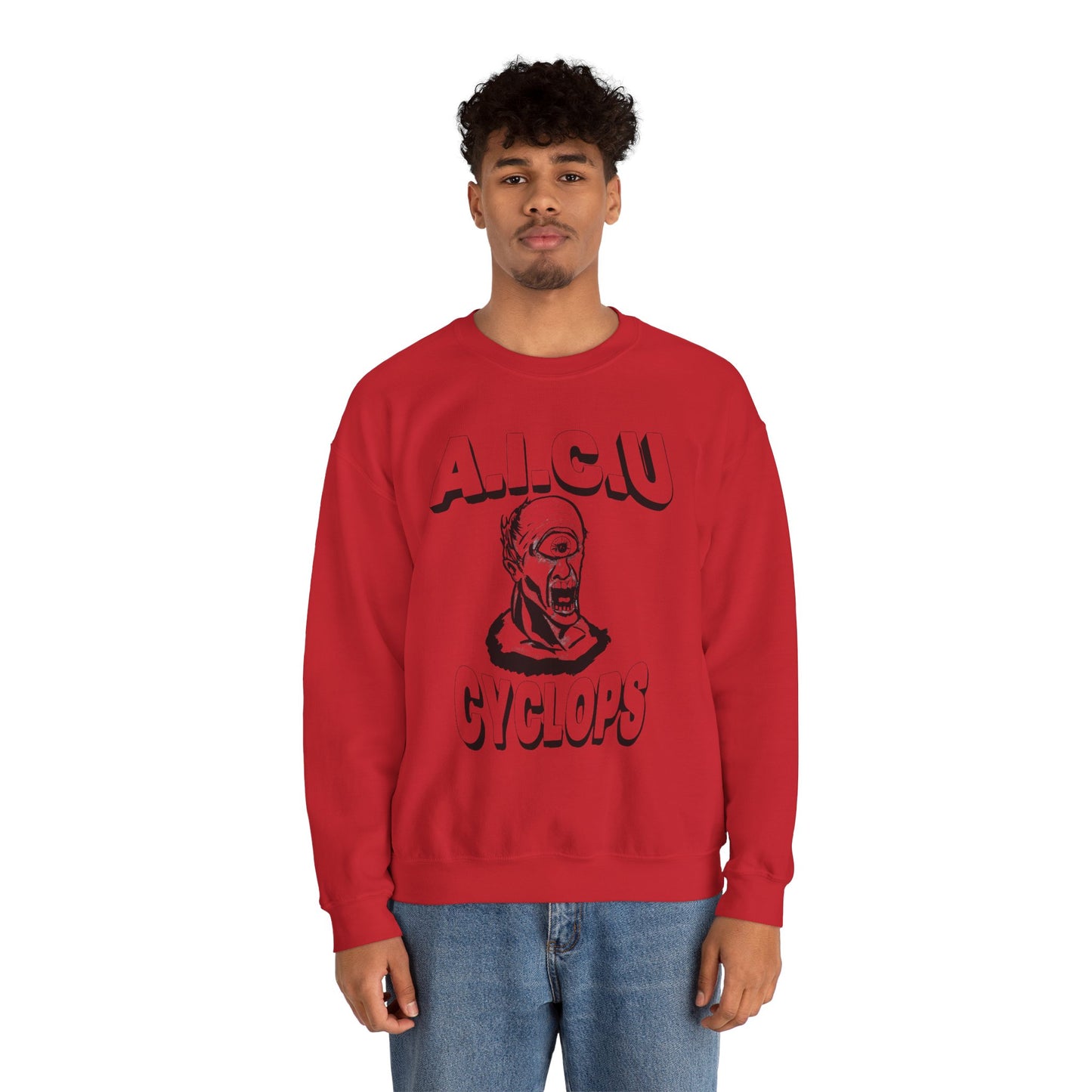 Vintage AICU Cyclops Crewneck Sweatshirt for Unique Style